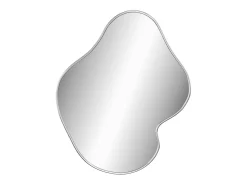 New Espejo de pared 60x50 cm Plateado