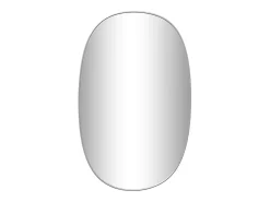 Online Espejo de pared 80x50 cm Plateado
