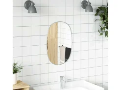 Espejo De Pared|Espejo-Espejo de pared 50x35 cm Plateado