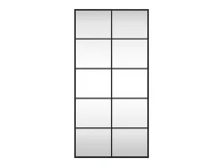 Espejo de pared rectangular de hierro 50x100 cm ES942146 Negro