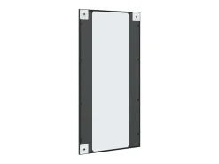 Espejo de pared rectangular de hierro 50x100 cm ES942146 Negro