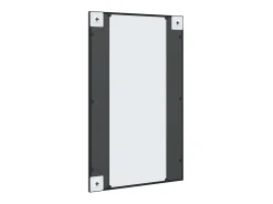 Espejo de pared rectangular de hierro 50x80 cm ES920919 Negro