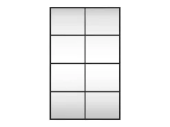 Espejo de pared rectangular de hierro 50x80 cm ES920919 Negro