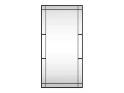 Best Espejo de pared rectangular de hierro 50x100 cm ES135969 Negro