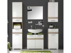 Les Tendances Espejo-Espejo de pared rectangular Varok roble claro 60 cm Color natural claro