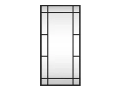 Espejo De Pared|Espejo-Espejo de pared rectangular de hierro 30x60 cm ES121152 Negro