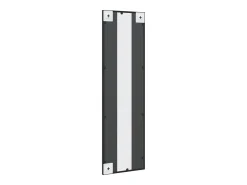 Espejo de pared rectangular de hierro 30x100 cm ES795985 Negro Discount