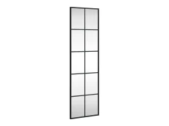 Espejo de pared rectangular de hierro 30x100 cm ES795985 Negro Discount