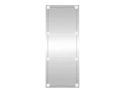 Espejo De Pared|Espejo-Espejo de pared rectangular con luces LED vidrio 40x100 cm ES462610 Plateado