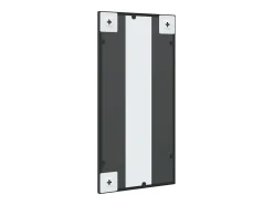 Espejo de pared rectangular de hierro 30x60 cm ES799849 Negro