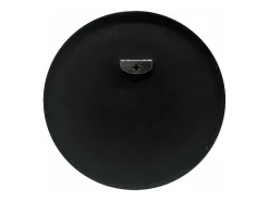 Helloshop26 Espejo-Espejo de pared redondo 50 cm de diámetro 03_0007918 Negro
