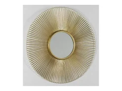 Les Tendances Espejo De Pared|Espejo-Espejo de pared redondo de metal Rary 2 Dorado