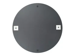 Discount Espejo de pared redondo de cristal de 70 cm Plateado