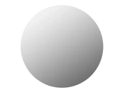 Discount Espejo de pared redondo de cristal de 70 cm Plateado