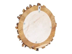 Espejo de pared redondo teca 60 cm ES475183 Marru00f3n