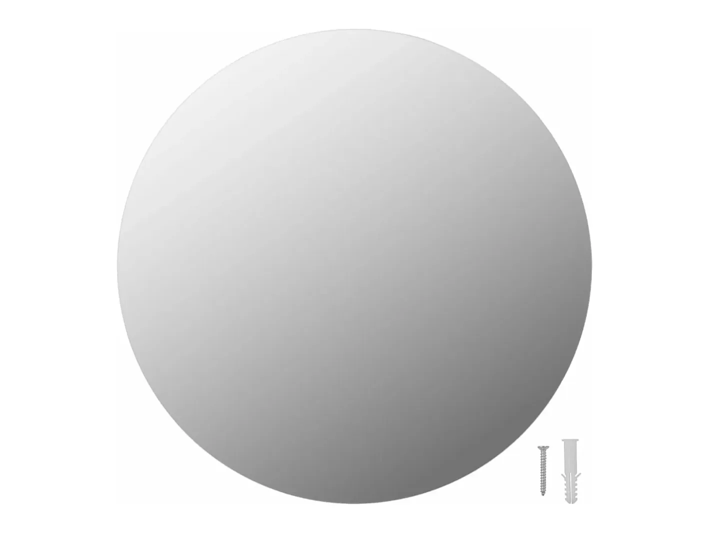 Espejo de pared redondo vidrio 40 cm ES495357 Plateado Sale