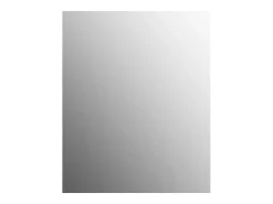 Espejo De Pared|Espejo-Espejo de pared sin marco con luces LED de cristal rectangular Plateado