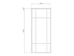 duehome Espejo De Pared|Espejo-Espejo de pared Square Negro Gris