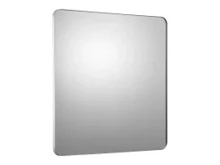 Espejo De Pared|Espejo-Espejo de Pared SucceBuy, 91,5 x 91,5 cm, Plata, Espejo Resistente a Rayones con Soporte en Forma de Z, con Contornos en Aleación de Aluminio Plateado