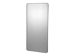 Espejo de Pared SucceBuy, 71,1 x 152,4 cm, , Contornos en Aleación de Aluminio, con Soporte en Forma de Z para Baño Negro Clearance