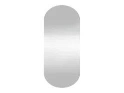 Best Espejo de pared vidrio ovalado 25x60 cm ES933782 Plateado