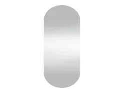 Espejo De Pared|Espejo-Espejo de pared vidrio ovalado 40x90 cm ES218886 Plateado