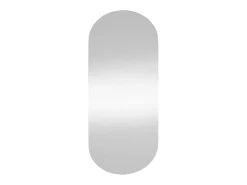 Espejo de pared 45x100 cm Cristal ovalado Plateado Best