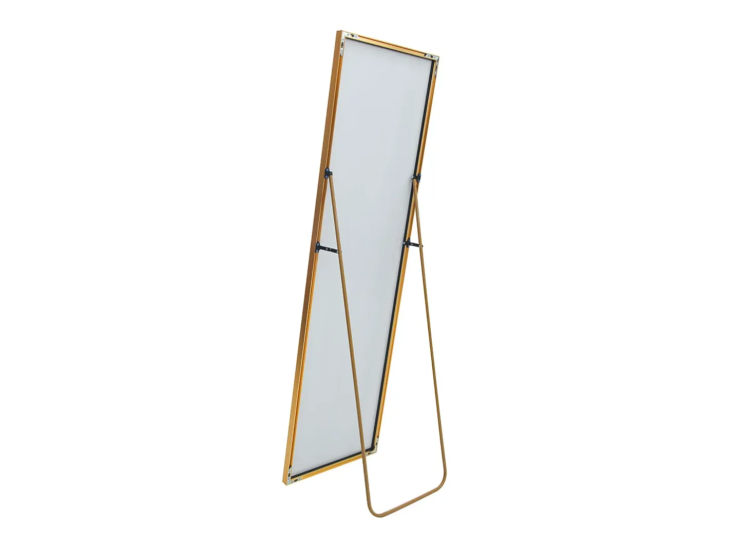 Online Espejo de pie - Marco de metal - 162 x 53 cm - Ángulo de inclinación ajustable - Para salón o vestidor Dorado