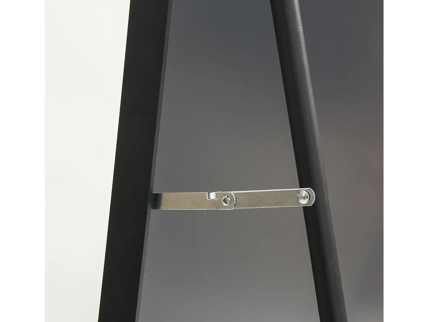 Espejo de pie - Marco de metal - 180 x 80 cm - curvo - para salón o vestidor - Negro Online