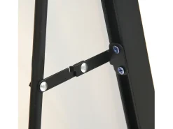 Espejo de pie 140 x 40 cm - espejo de cuerpo entero, marco de aleación de aluminio - espejo de pared - Negro Clearance