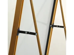 Outlet Espejo de pie de 150 x 40 cm, marco de aluminio , espejo de pared moderno para colocar de pie o colgar Dorado