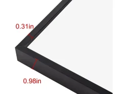 Sale Espejo de pie de 165 x 60 cm, marco de aluminio , espejo de pared moderno para colocar de pie o colgar Negro