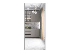 Espejo de pie de 180 x 80 cm, marco de aluminio , espejo de pared moderno para colocar de pie o colgar Negro Sale