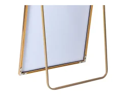 Espejo de pie de 180 x 80 cm, marco de aluminio , espejo de pared moderno para colocar de pie o colgar Dorado Online