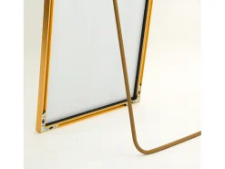 Espejo de pie de 140 x 40 cm, marco de aluminio , espejo de pared moderno para colocar de pie o colgar Dorado Discount