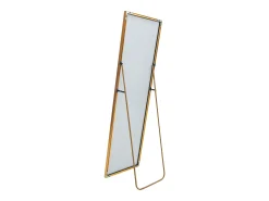 Espejo de pie de 140 x 40 cm, marco de aluminio , espejo de pared moderno para colocar de pie o colgar Dorado Discount