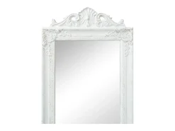 Espejo-Espejo de pie estilo barroco 160x40 cm ES910574 Blanco