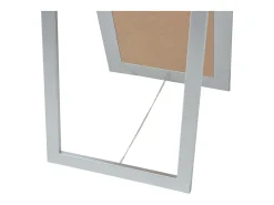 Espejo de pie estilo barroco 160x40 cm Plata Plateado