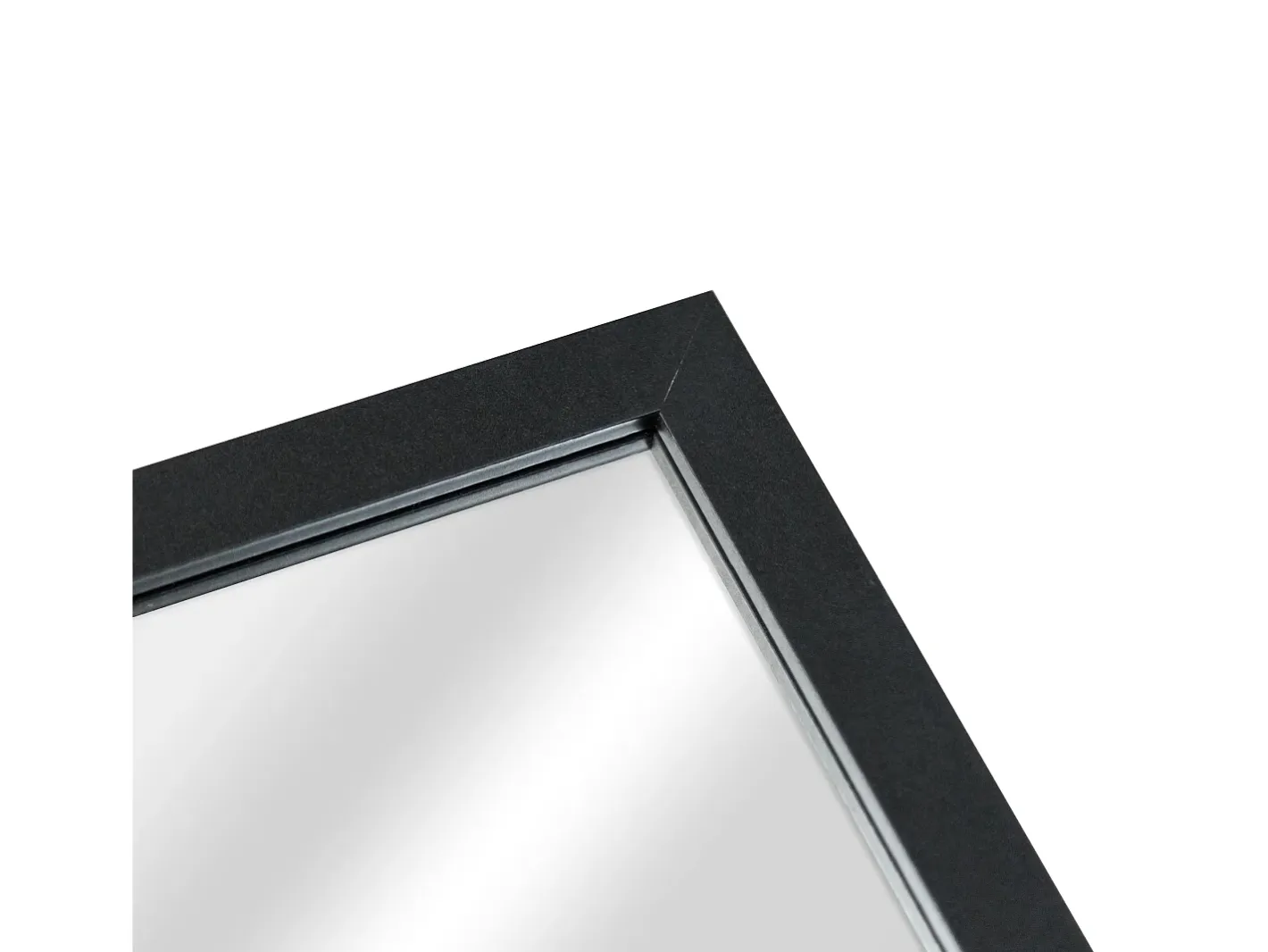 Helloshop26 Espejo de pie inclinable de cuerpo entero 150 x 35 cm para dormitorio o baño 03_0007974 Negro