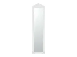 Helloshop26 Espejo-Espejo de pie inclinable 160 x 40 cm mate 03_0007961 Blanco