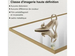 Espejo de pie rectangular 174×63 cm con marco – Diseño minimalista y moderno Dorado Hot