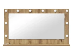 Clearance Espejo de tocador con espejo Roble artesanal 100 x 55 x 18 cm Marru00f3n