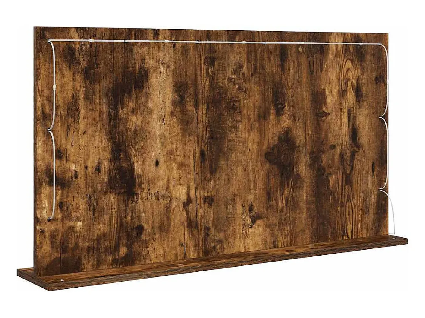 Espejo De Pared|Espejo-Espejo de tocador con espejo Roble ahumado 100 x 55 x 18 cm Marru00f3n