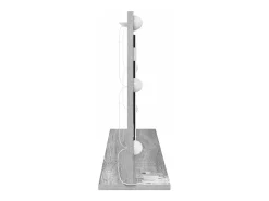 Espejo De Pared|Espejo-Espejo de tocador con espejo Sonoma Grey 80 x 45 x 18 cm Gris