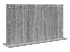 Espejo De Pared|Espejo-Espejo de tocador con espejo Sonoma Grey 80 x 45 x 18 cm Gris