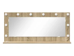 Espejo de tocador con espejo Roble Sonoma 100 x 45 x 18 cm Marru00f3n Sale