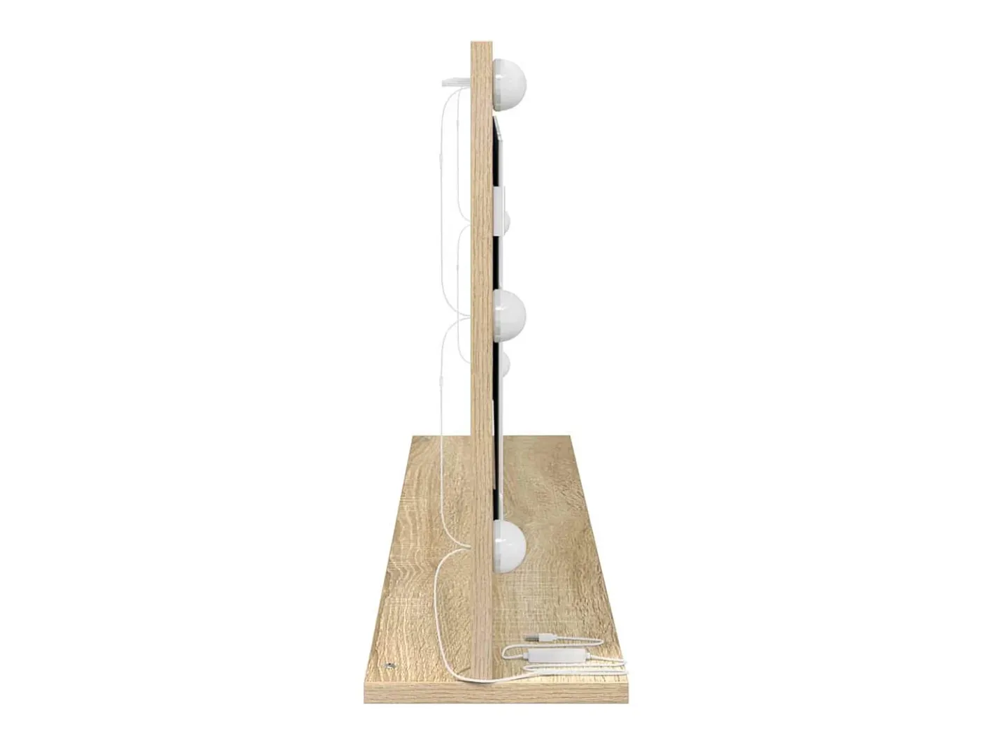 Espejo de tocador con espejo Roble Sonoma 100 x 45 x 18 cm Marru00f3n Sale