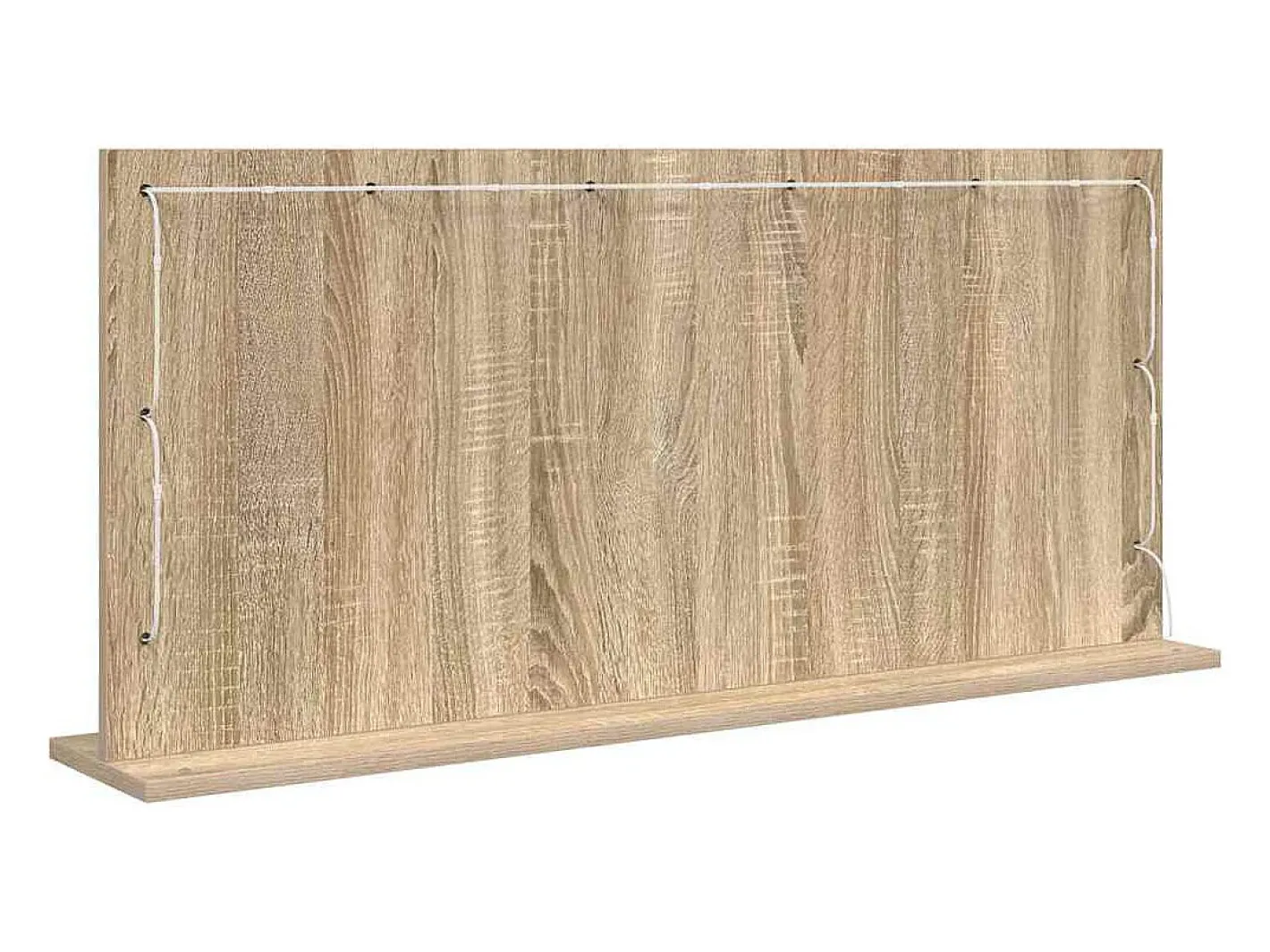Espejo de tocador con espejo Roble Sonoma 100 x 45 x 18 cm Marru00f3n Sale