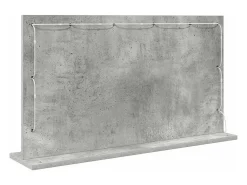 Espejo de tocador con espejo hormigón 80 x 45 x 18 cm Gris