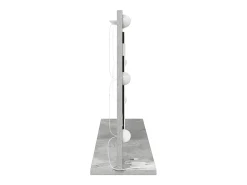 Espejo de tocador con espejo hormigón 80 x 45 x 18 cm Gris